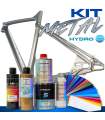 Complete verfset met metallic- of parelmoereffect voor fietsen – keuze uit 37 kleuren