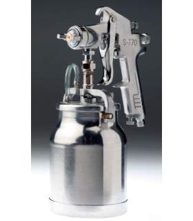 Zuig Spray Gun, 1.8mm met tank