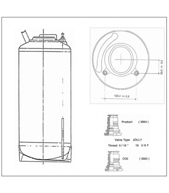 Tanks in Inox 9 L of 18 L