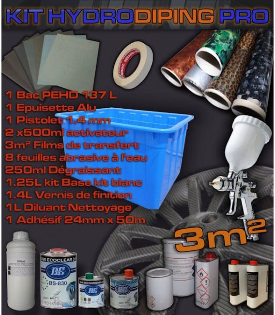 complete kits voor Hydrodipping