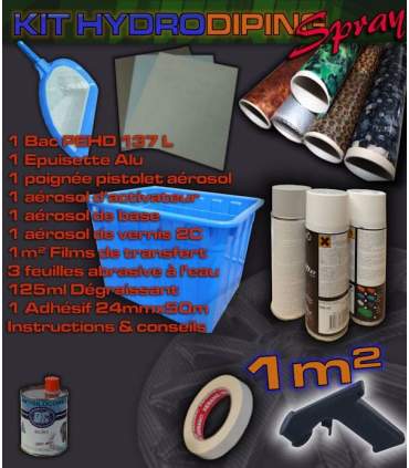 complete kits voor Hydrodipping