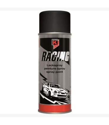 Mat Zwarte Racing verf in spray 400 ml