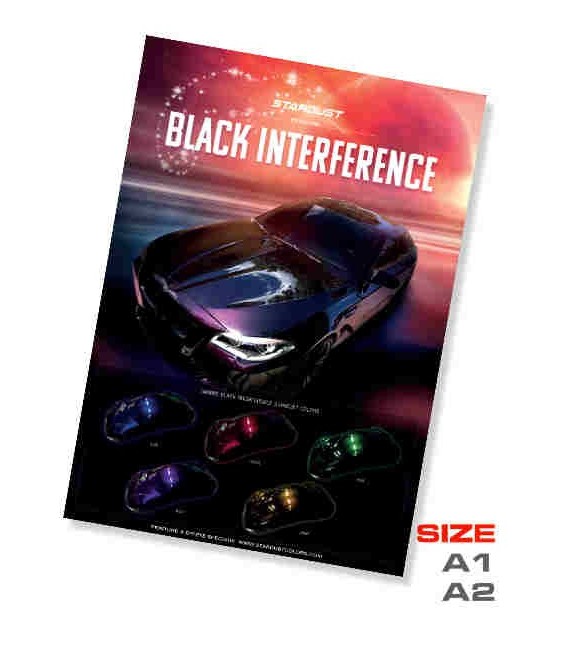 Black interference poster