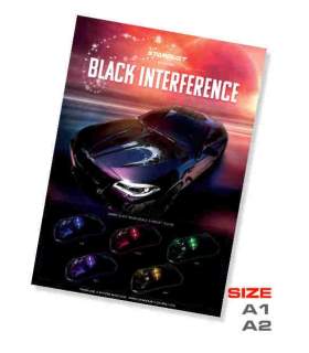 Black interference poster