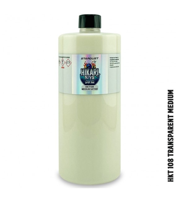 Medium transparent PVC vinyl 60ml - 250 ml - 1L