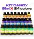 Set van 24 Geconcentreerde kleurstoffen Candy in 69ml
