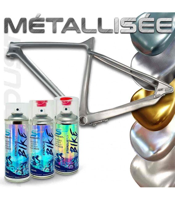 gemetalliseerde verf voor fiets in aerosol – 32 tinten Stardust Bike