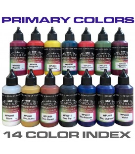 More about 14 Primaire kleuren Kleurindex voor Airbrush