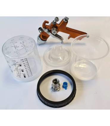 Set van 50 wegwerpbekers voor spuitpistolen in 200ml of 600ml