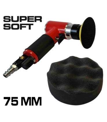 Oranje polijstmousse 75mm x  25mm