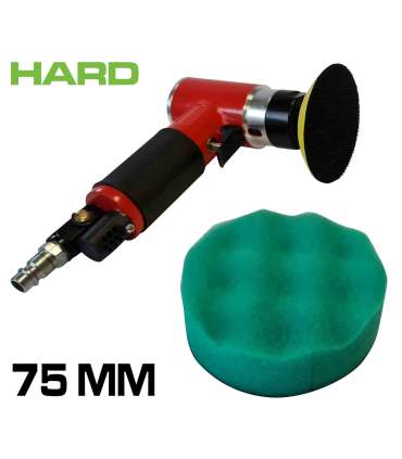 Oranje polijstmousse 75mm x  25mm