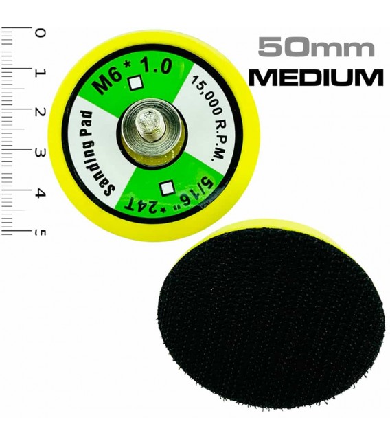 Mini-schurenplaat zelfklevend Velcro 50 en 75 mm