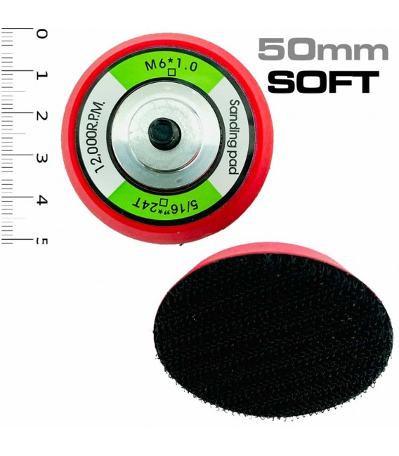 Mini-schurenplaat zelfklevend Velcro 50 en 75 mm