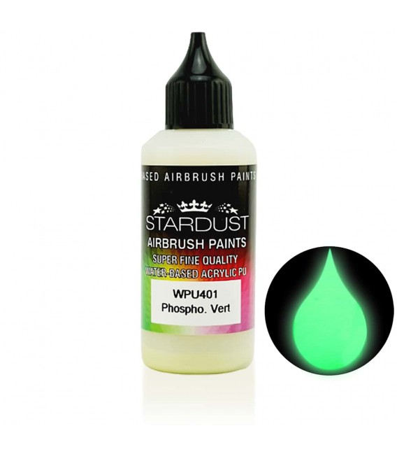 Serie Glow – 4 acryl-PU fosforescerende verven voor airbrush