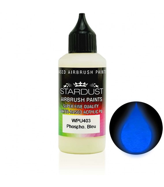 Serie Glow – 4 acryl-PU fosforescerende verven voor airbrush