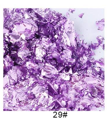 Gemetalliseerde bladeren in Vlokken – 10 kleuren x 5 gram