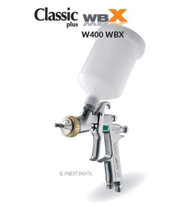 KOFFER 2 IWATA SPUITPISTOLEN - W-400 BELLARIA + W-400 WBX