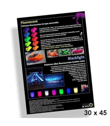 Poster 30x45cm Fluorescente verven