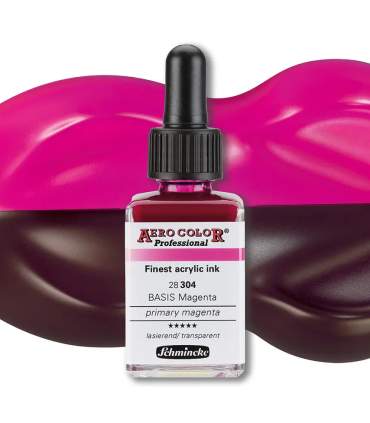 de 36 standaardkleuren Aero Color van Schmincke 28ml