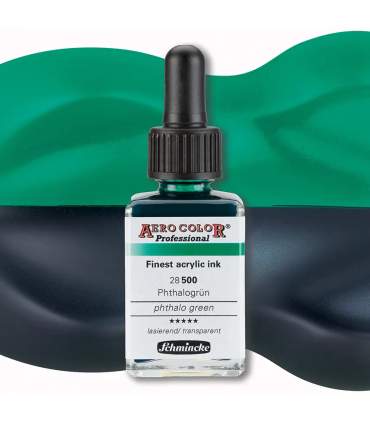 de 36 standaardkleuren Aero Color van Schmincke 28ml