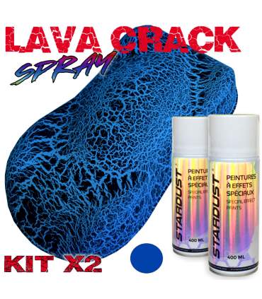 Verf met crackle effect in kit van 2 spuitbussen van 400 ml LavaCrack