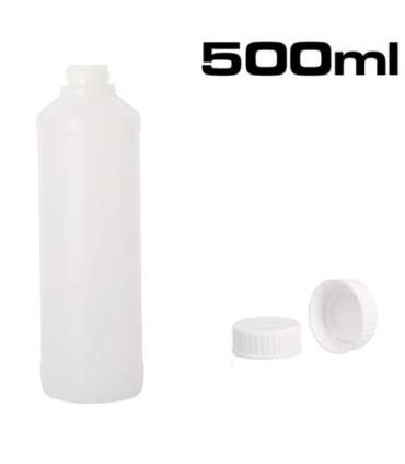 Plastic blikjes en flessen van 50 ml tot 1 liter