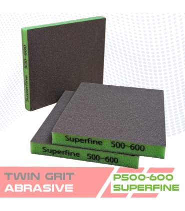 TWIN GRIT dubbelzijdige schuursponsen – 5 schuurkorrels