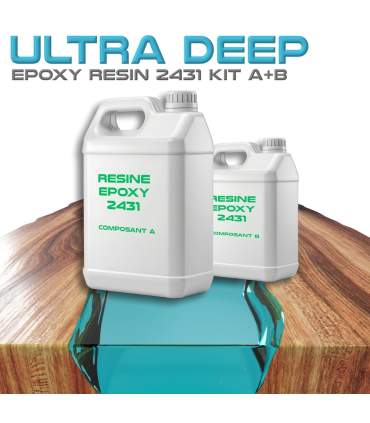 Transparante epoxyhars 2431 ULTRA DEEP STARDUST 1.8kg voor dik gieten