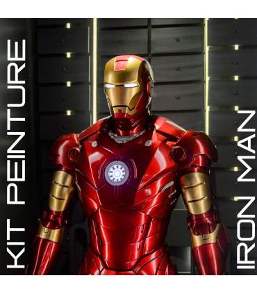 Verfset om IRON MAN in rood en goud te schilderen – Spuitbus of airbrush