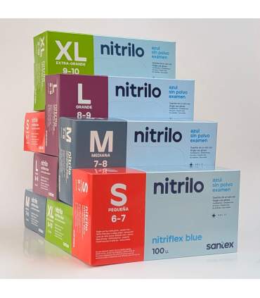 Wegwerphandschoenen in nitril (X100)