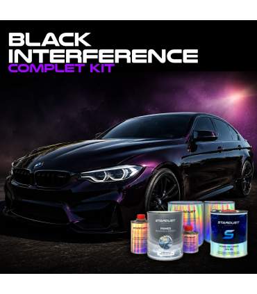 Volledige kit verf voor auto met Black Interferentie effect