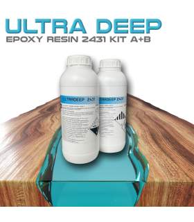 Transparante epoxyhars 2431 ULTRA DEEP STARDUST 1.8kg voor dik gieten
