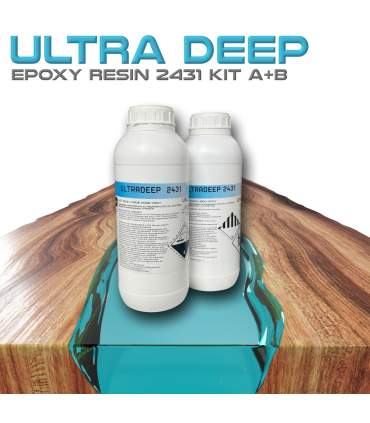 Transparante epoxyhars 2431 ULTRA DEEP STARDUST 1.8kg voor dik gieten