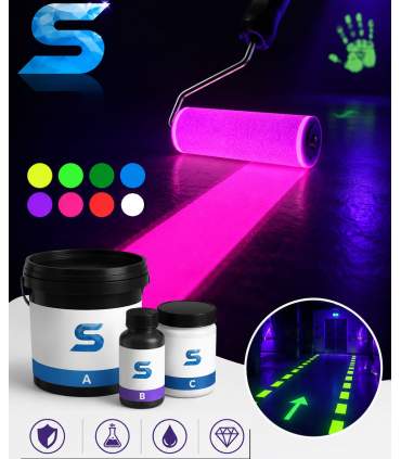 Onzichtbare fluorescerende epoxyverf voor blacklight UV2329