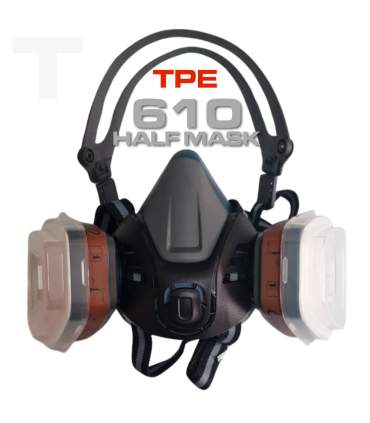 Professioneel masker met filterpatroon voor autolakwerk, model 610