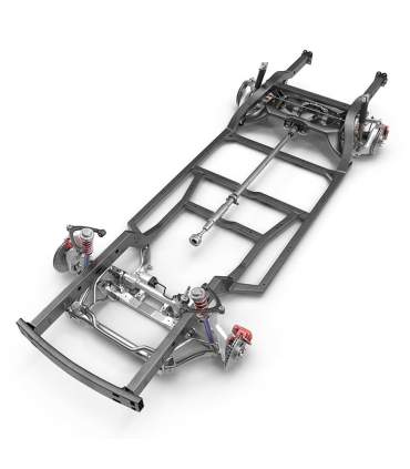 De roestwerende chassis verven