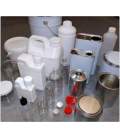 Metalen of plastic blikken, potten en flessen. Voorvergaste aerosolen.