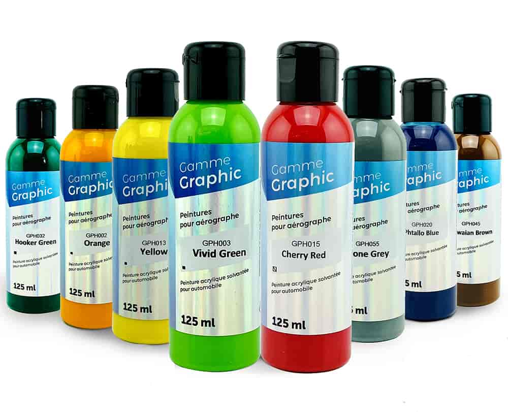 Opaake kleuren van de GRAPHIC-airbrushlak