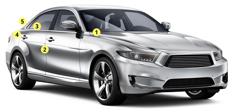 cadillac kleurcodes auto