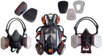 Ademhalingsmaskers en filterpatronen voor maskers