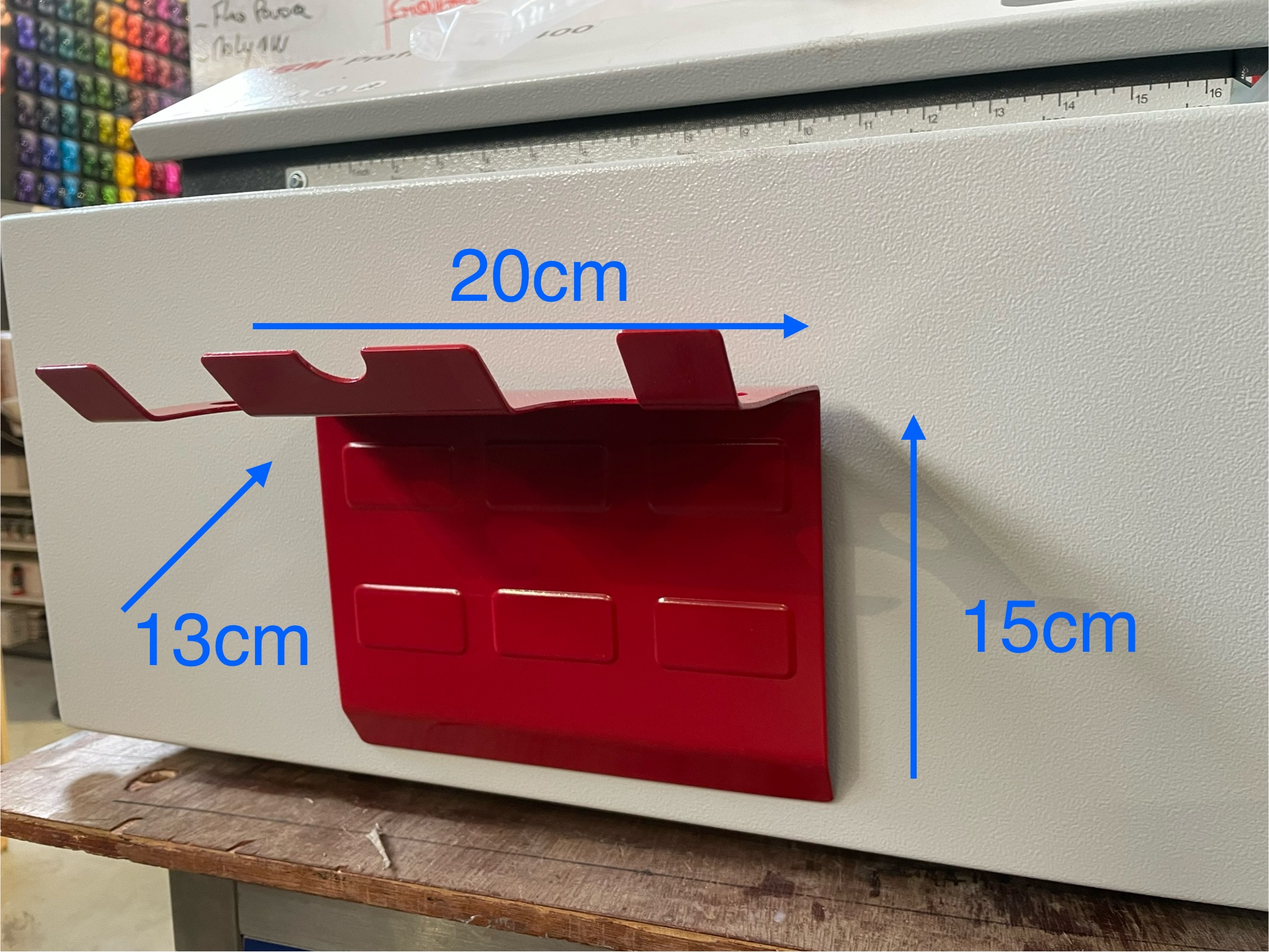 Magnetische houder voor verfpistool voor carrosserie